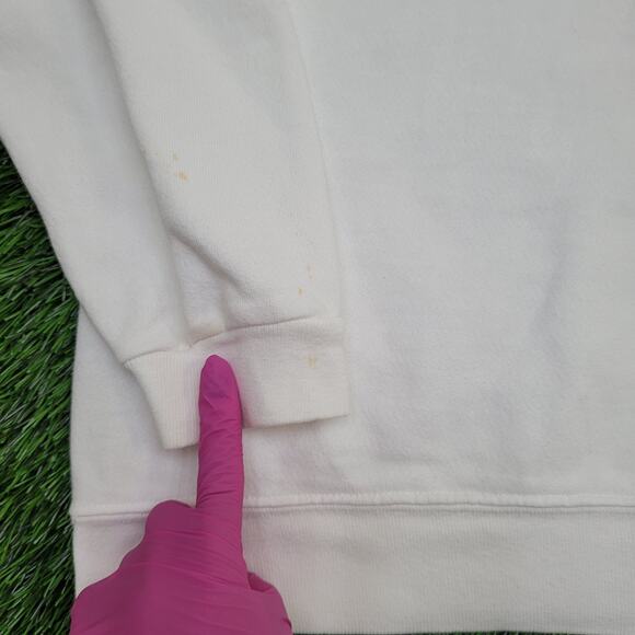 Vintage 90s GUESS USA Sweatshirt Womens Large 23x24 White - Picture 9 of 16